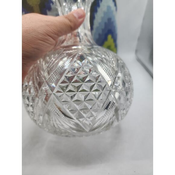 Antique Americsm Brilliant Cut Glass Water Carafe - Picture 3 of 8